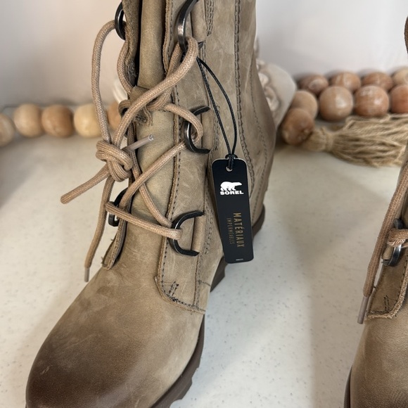 Sorel Women's Joan of Arctic Wedge II Boots Ash Brown Sz 8 NWOB - Picture 10 of 12